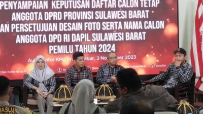 KPU Sulbar Tetapkan DCT Pada Pemilu 2024