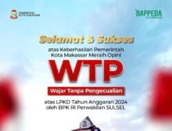 Pemkot Makassar Raih Opini WTP dari BPK RI Sulsel untuk LKPD TA 2024