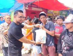 Meriahkan HUT Makassar, Perumda Pasar Salurkan Bantuan ke Ratusan Petugas Kebersihan Pasar