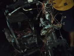 Kesal Motor Mogok, Pria di Pangkep Nekat Bakar Kendaraannya hingga Hangus