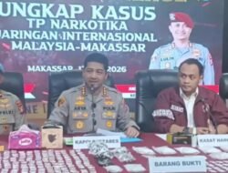 Polisi Bongkar Jaringan Narkotika Malaysia di Makassar, Sita 1,45 Kg Sabu Senilai Rp2,7 Miliar